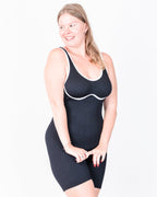 Short onesie with contrast tipping