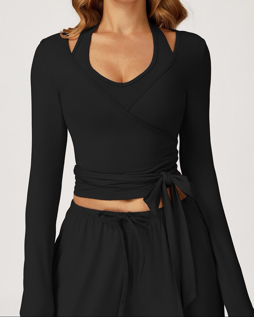 Blush Flow Wrap Jacket