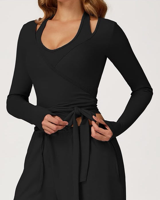 Blush Flow Wrap Jacket