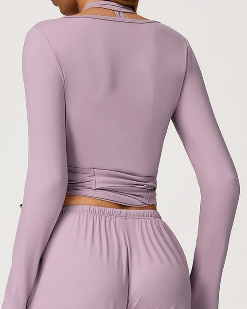 Blush Flow Wrap Jacket