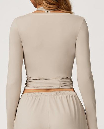 Blush Flow Wrap Jacket