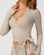 Blush Flow Wrap Jacket