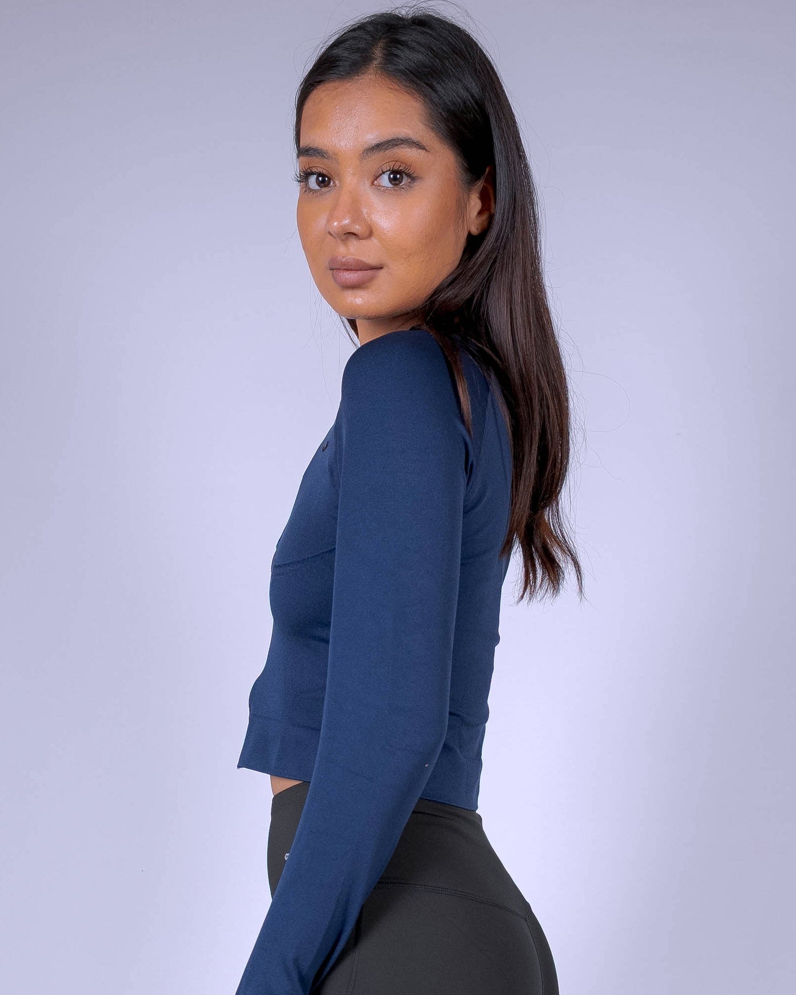 Shift Solid Navy Zip through Jacket