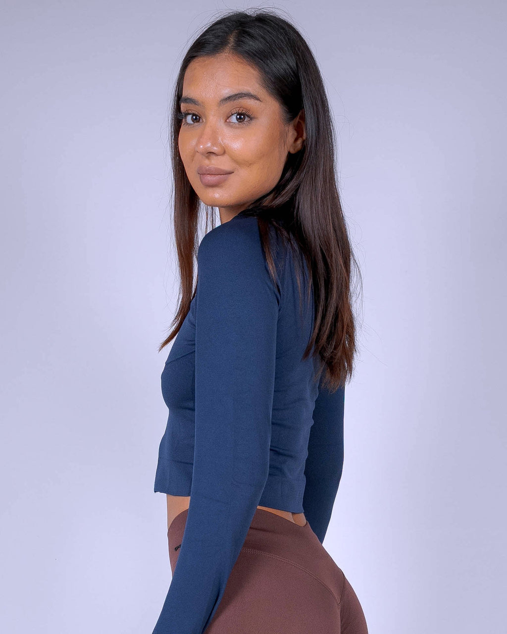 Shift Solid Navy Zip through Jacket