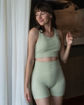 Cross back two piece bra and Short set