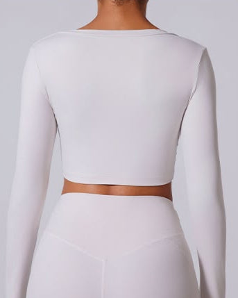 GraceWrap Long Sleeve Active Crop Top