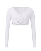 GraceWrap Long Sleeve Active Crop Top