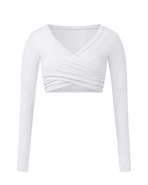 GraceWrap Long Sleeve Active Crop Top