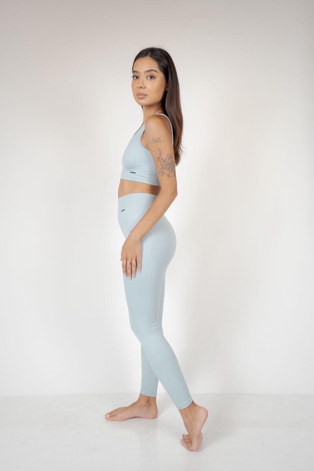Lenia two piece co-ordinate one shoulder bra and legging