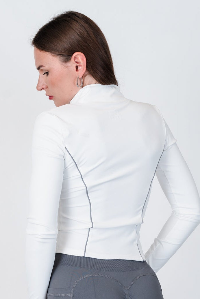 Silverline Contrast tipping Zip through Jacket