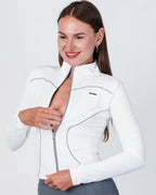 Silverline Contrast tipping Zip through Jacket