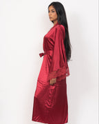 Midnight Satin Robe