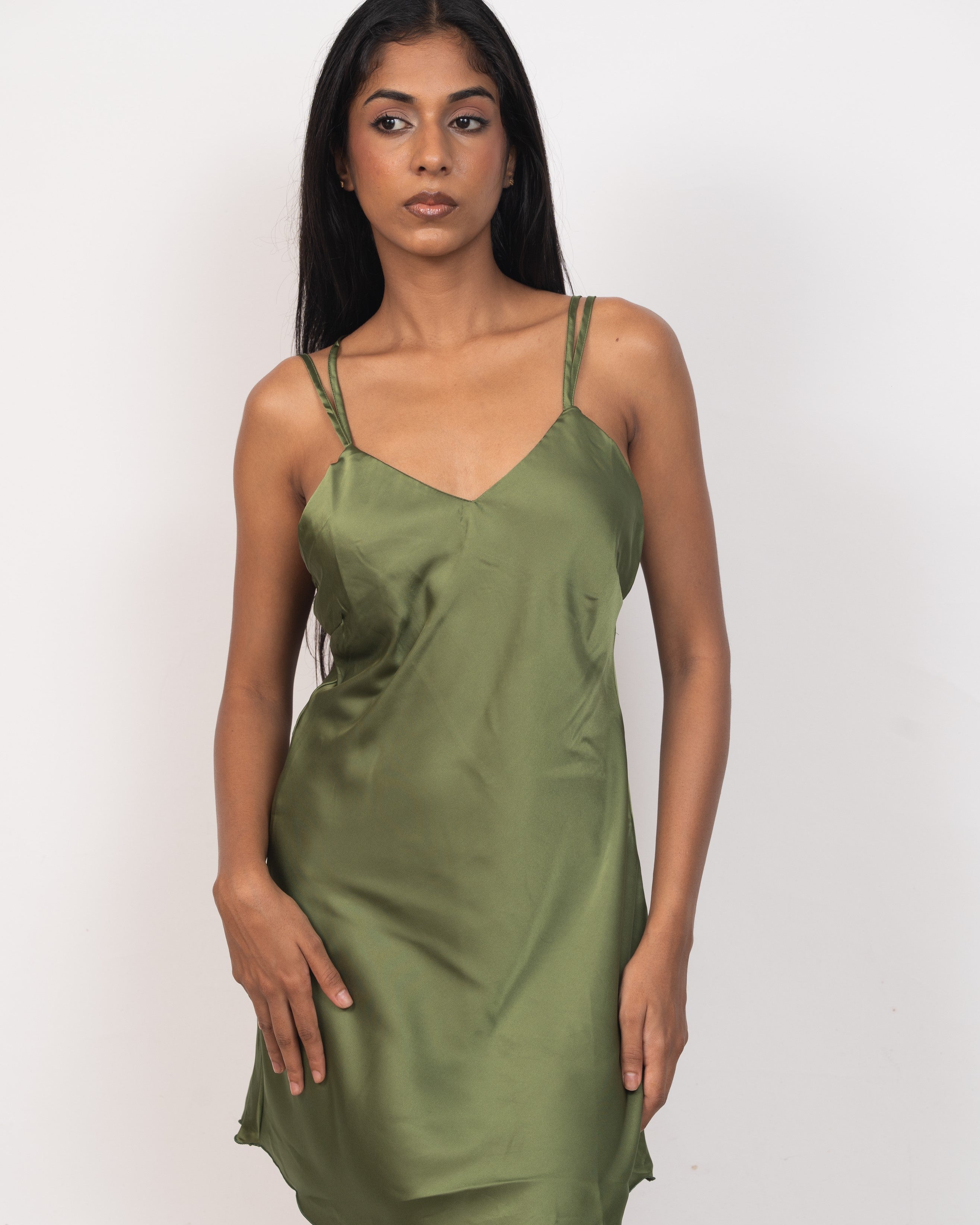 V-Neck Satin Nightgown