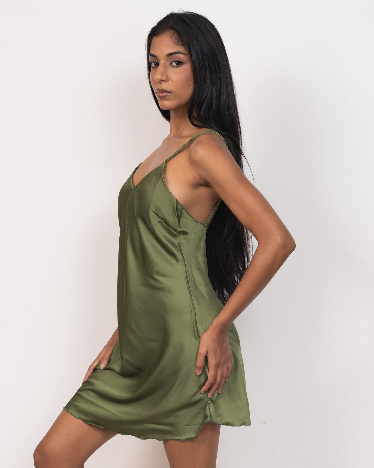 V-Neck Satin Nightgown