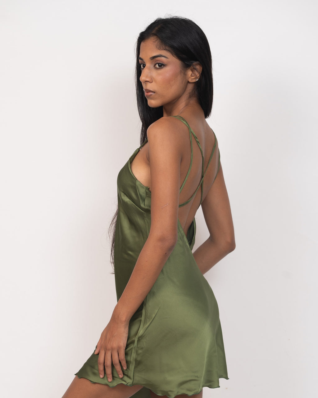 V-Neck Satin Nightgown