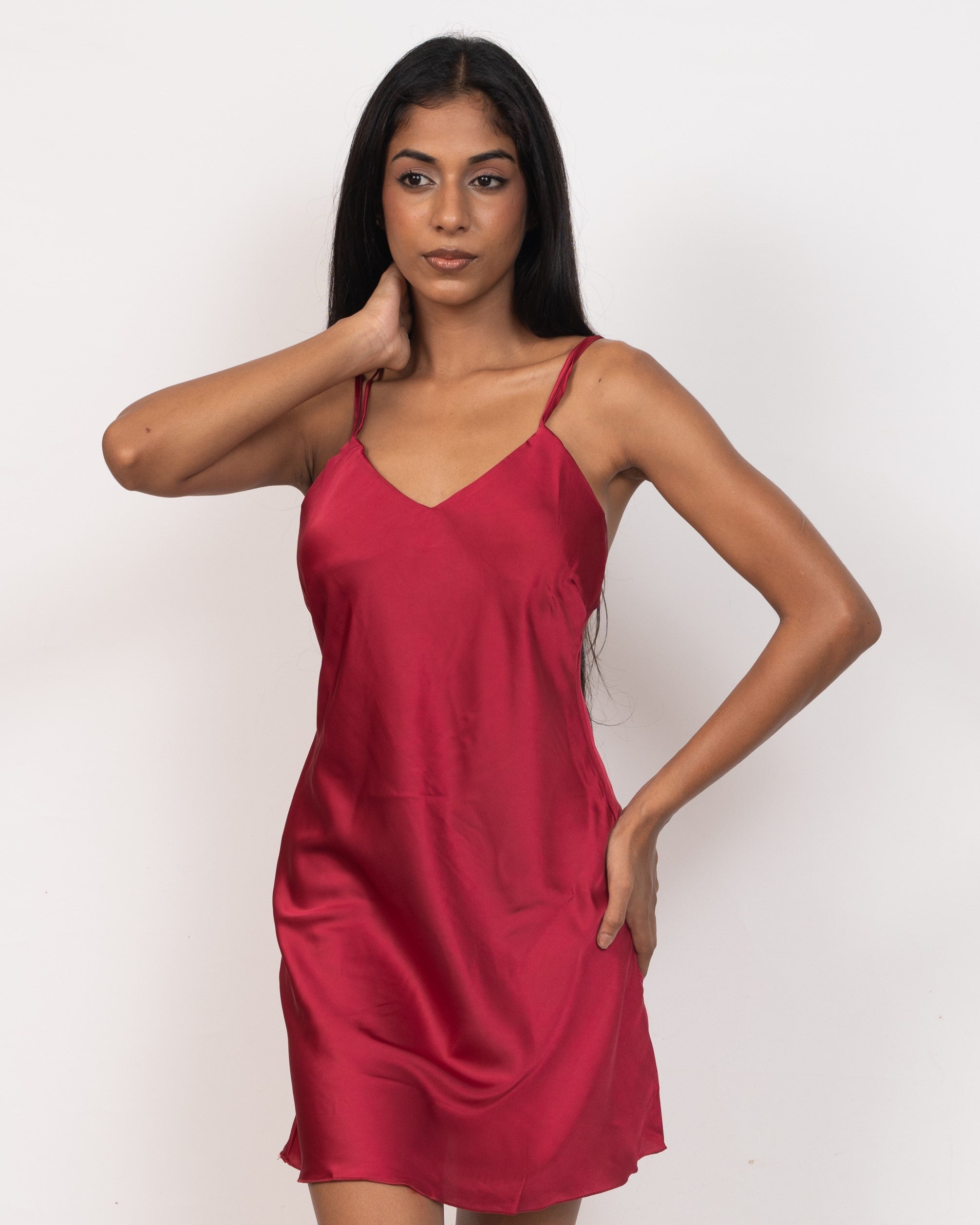 V-Neck Satin Nightgown