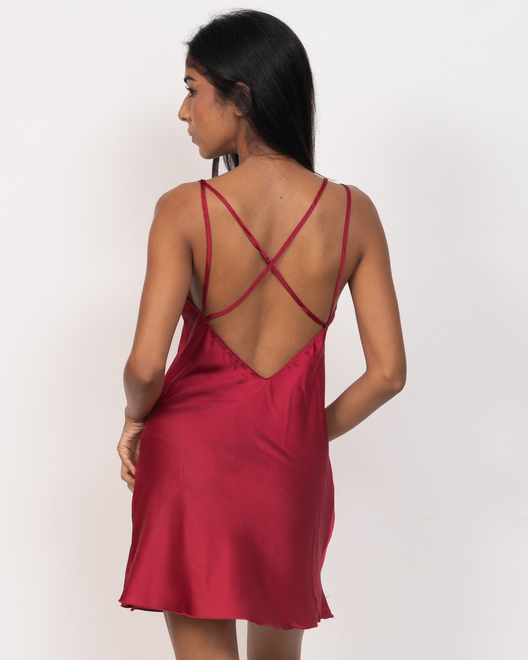 V-Neck Satin Nightgown