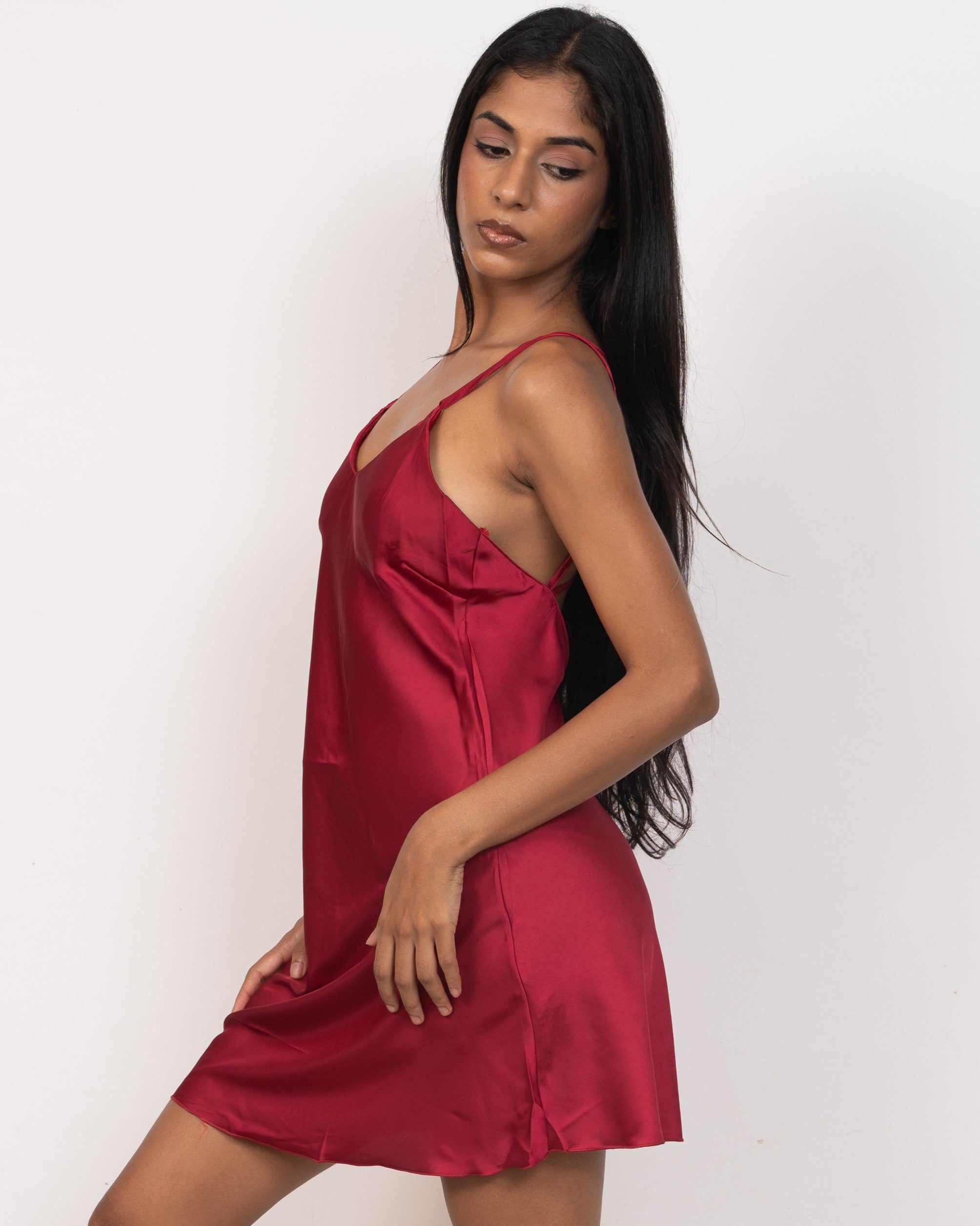 V-Neck Satin Nightgown