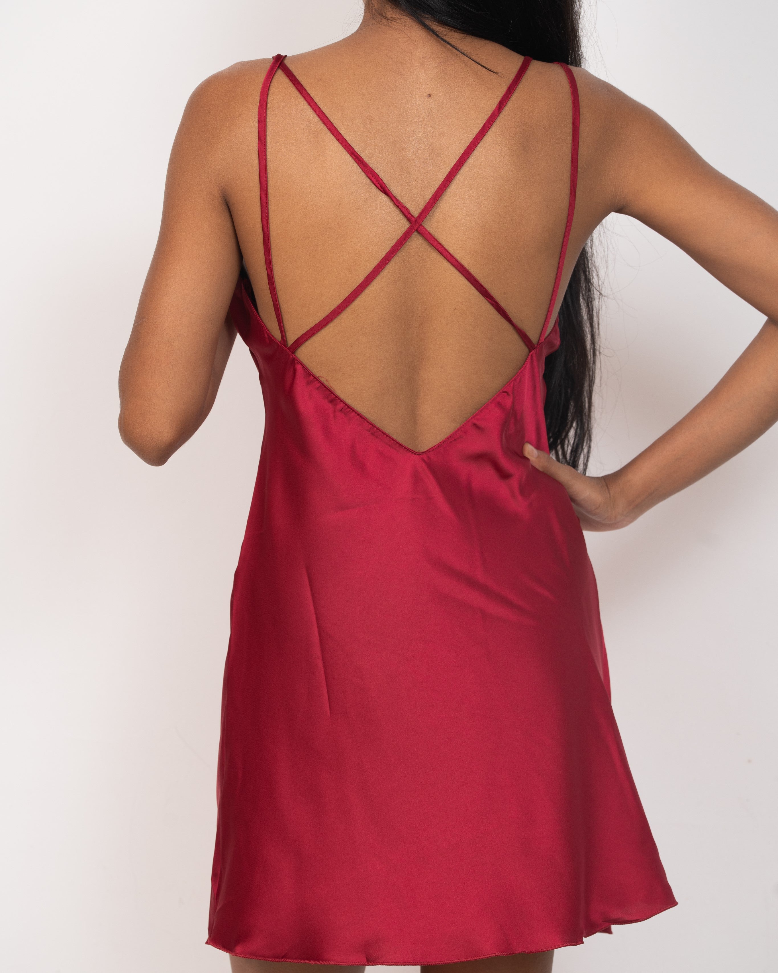 V-Neck Satin Nightgown