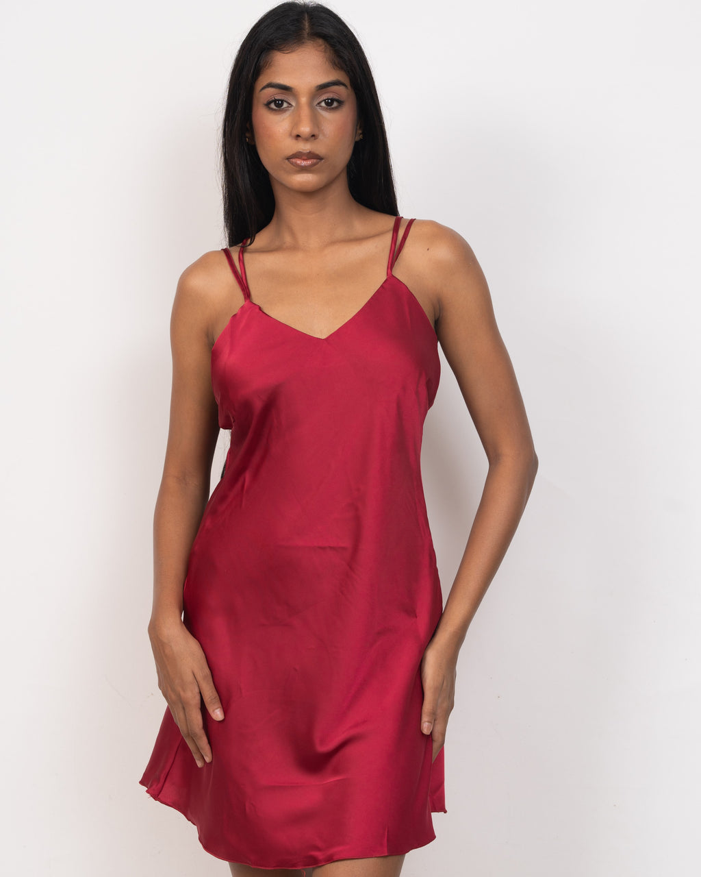 V-Neck Satin Nightgown