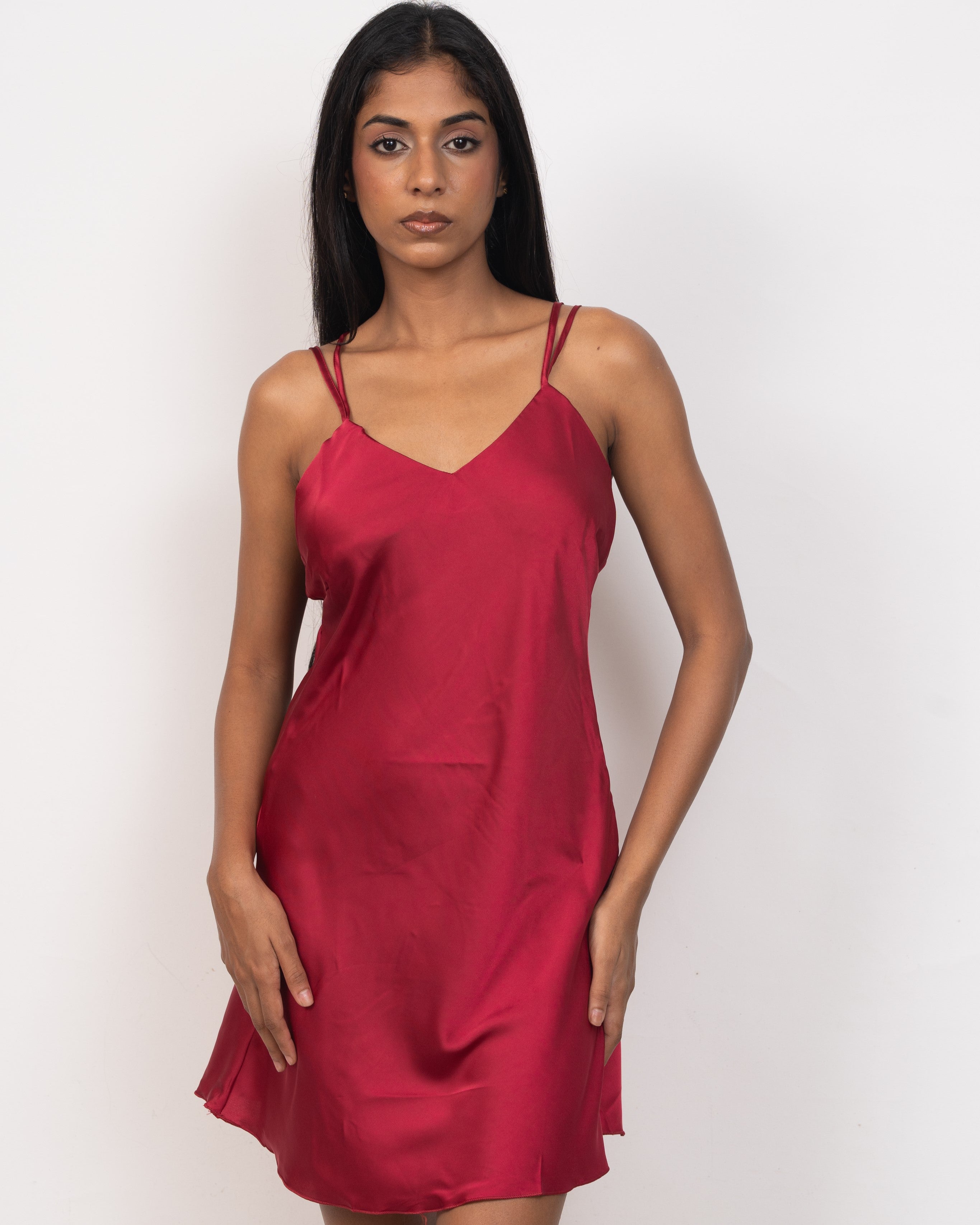V-Neck Satin Nightgown
