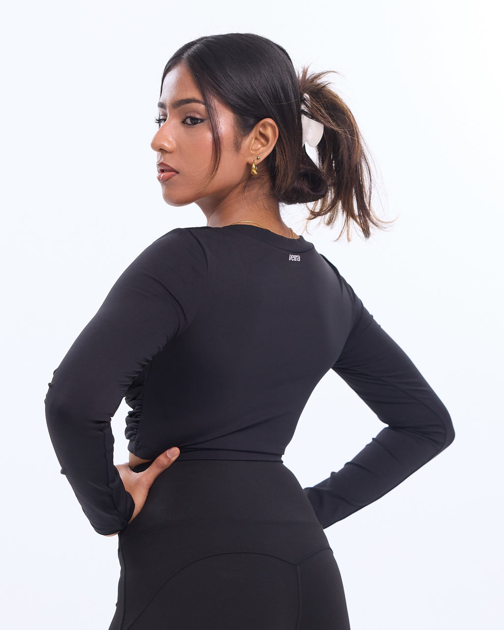 GraceWrap Long Sleeve Active Crop Top
