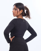 GraceWrap Long Sleeve Active Crop Top