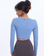 GraceWrap Long Sleeve Active Crop Top