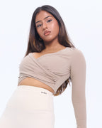 GraceWrap Long Sleeve Active Crop Top